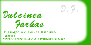 dulcinea farkas business card
